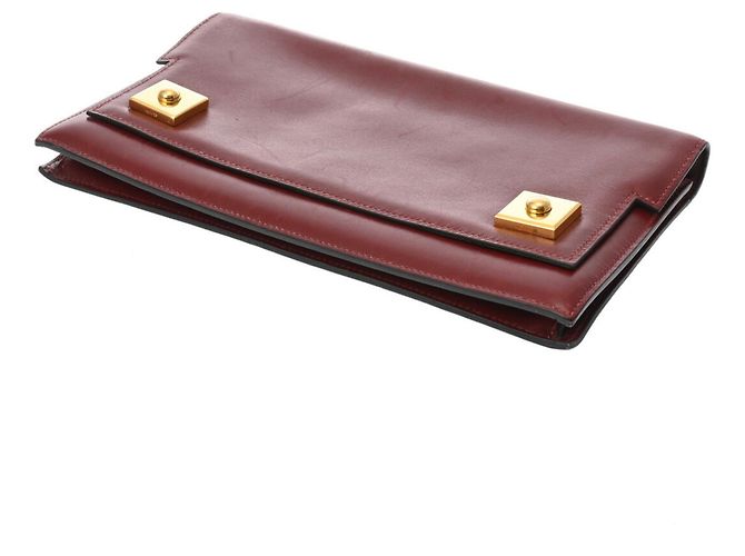 Hermès Borsa Clutch Hermes Piano Rosso H - vista 4