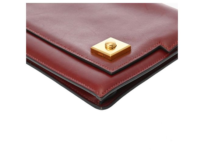 Hermès Borsa Clutch Hermes Piano Rosso H - vista 6