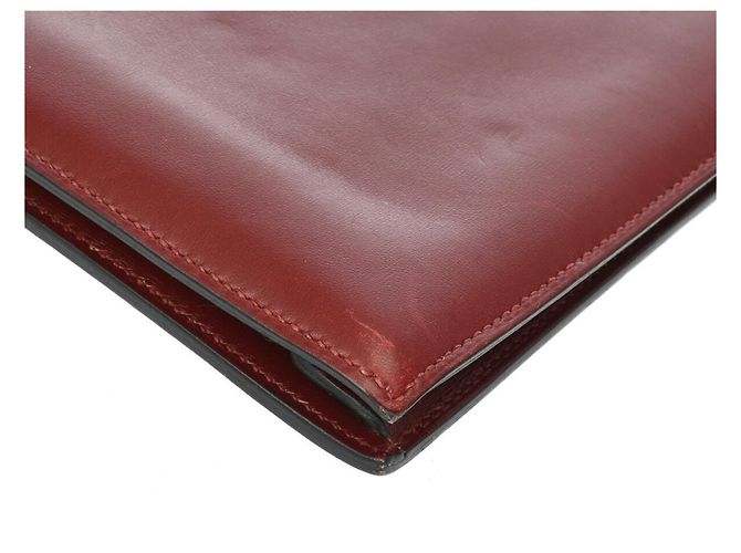Hermès Borsa Clutch Hermes Piano Rosso H - vista 7