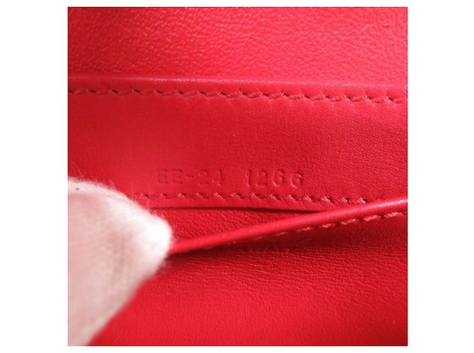 Clutch e borsa a spalla in pelle di vitello rossa Salvatore Ferragamo Rosso - vista 10