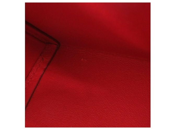 Clutch e borsa a spalla in pelle di vitello rossa Salvatore Ferragamo Rosso - vista 11