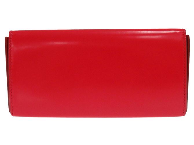 Clutch e borsa a spalla in pelle di vitello rossa Salvatore Ferragamo Rosso - vista 4
