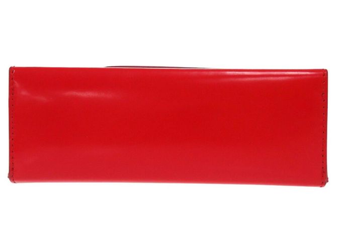 Clutch e borsa a spalla in pelle di vitello rossa Salvatore Ferragamo Rosso - vista 5