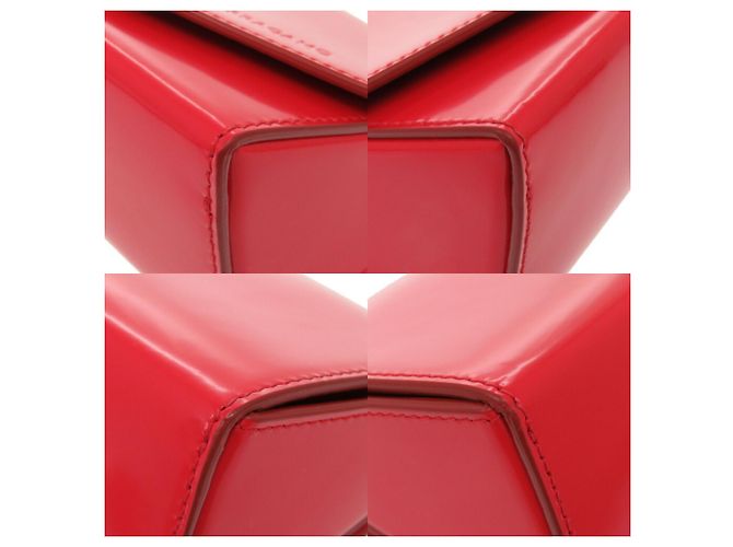 Clutch e borsa a spalla in pelle di vitello rossa Salvatore Ferragamo Rosso - vista 6