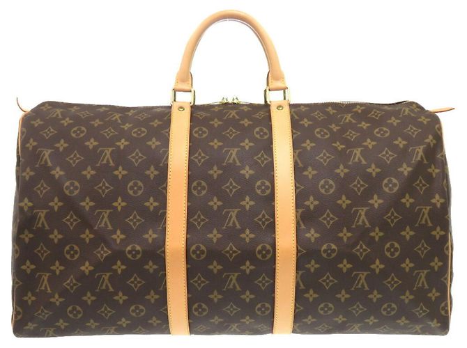 Borsa Boston Monogram Keepall 55 di Louis Vuitton Marrone - vista 3