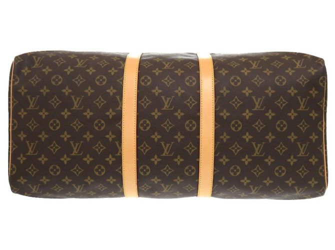 Borsa Boston Monogram Keepall 55 di Louis Vuitton Marrone - vista 4
