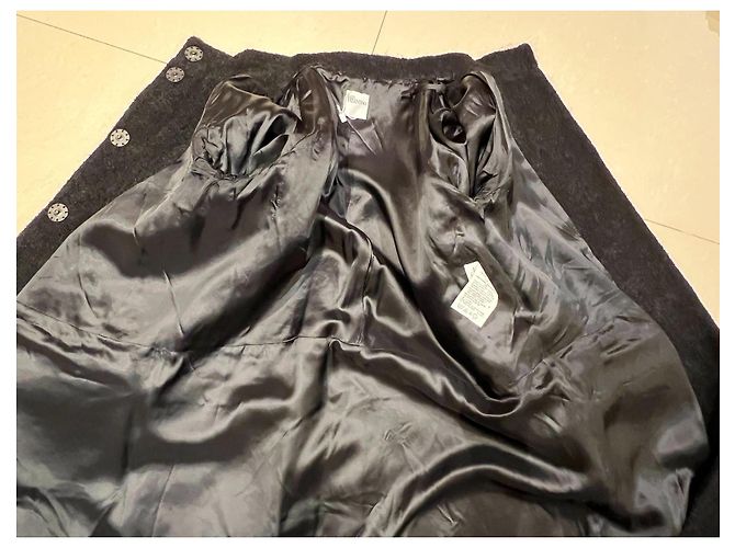 Abrigo negro Red Valentino de lana y alpaca - vista 11