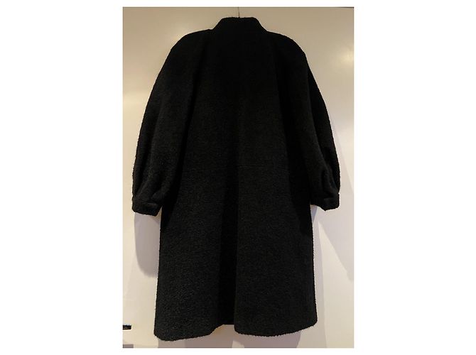 Abrigo negro Red Valentino de lana y alpaca - vista 17