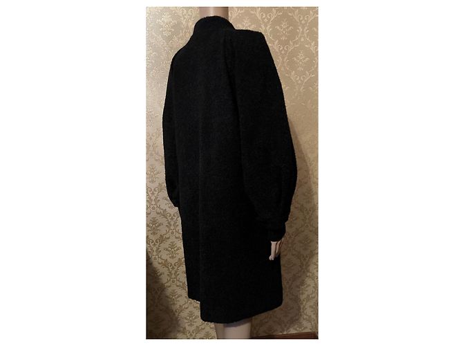 Abrigo negro Red Valentino de lana y alpaca - vista 6