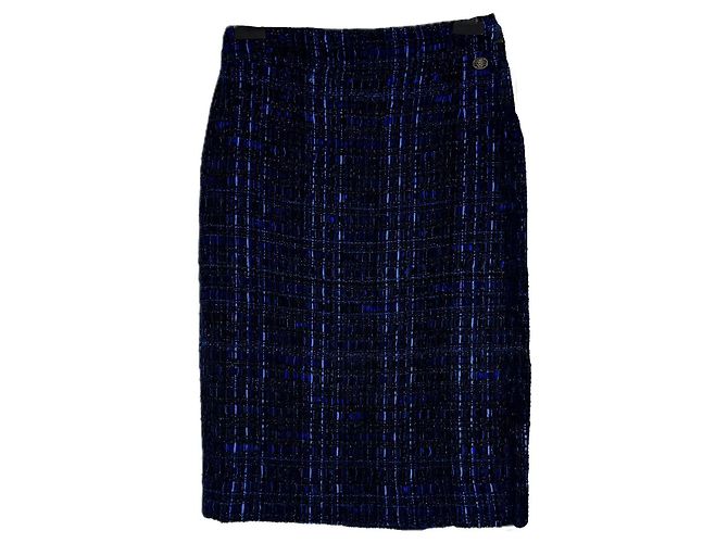 Chanel Falda de tweed Lesage París / Shanghái - vista 2