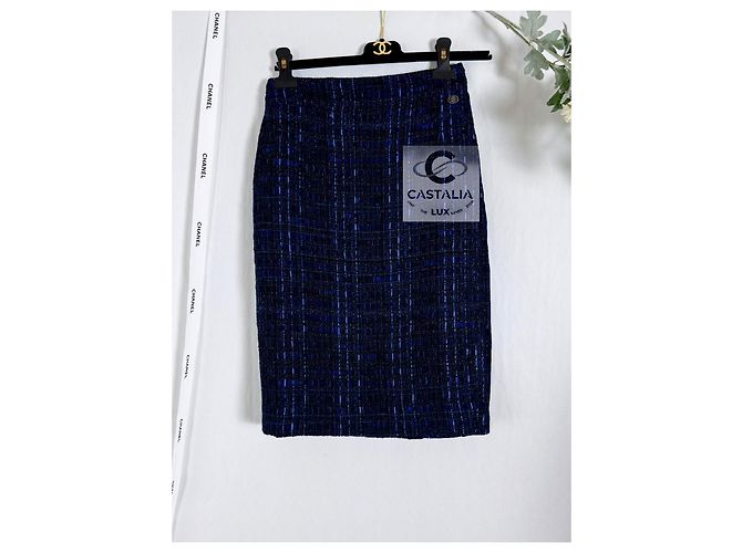 Chanel Falda de tweed Lesage París / Shanghái - vista 3