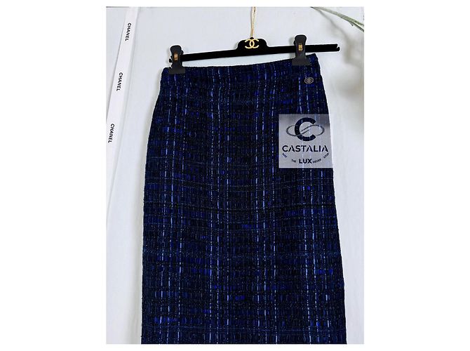 Chanel Falda de tweed Lesage París / Shanghái - vista 4