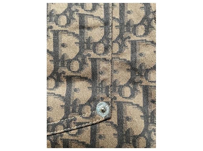 Minifalda Dior Oblique Monograma Marrón Algodón Castaño - vista 5