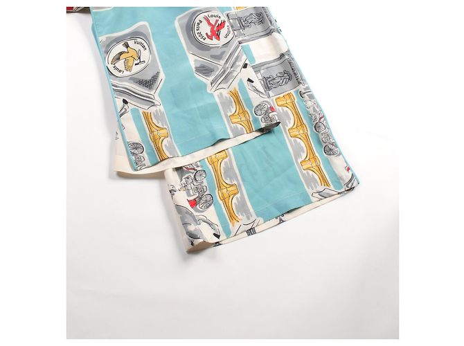 Pantalones de pijama de seda impresos de Louis Vuitton - vista 9