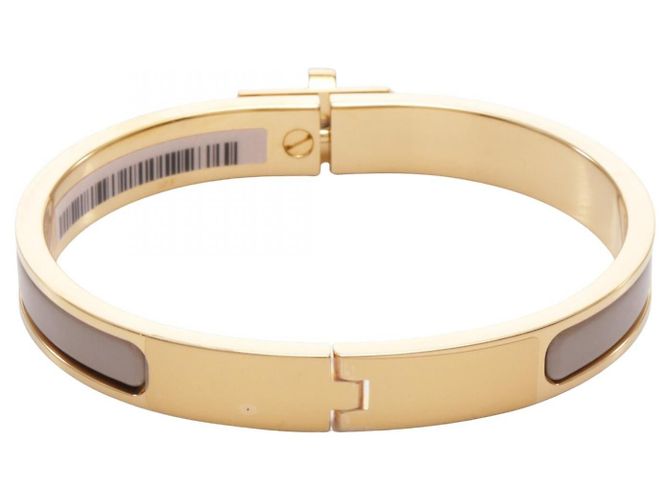 Hermès Hermes Mini Click Kelly Bangle Gold Enamel Golden - view 2