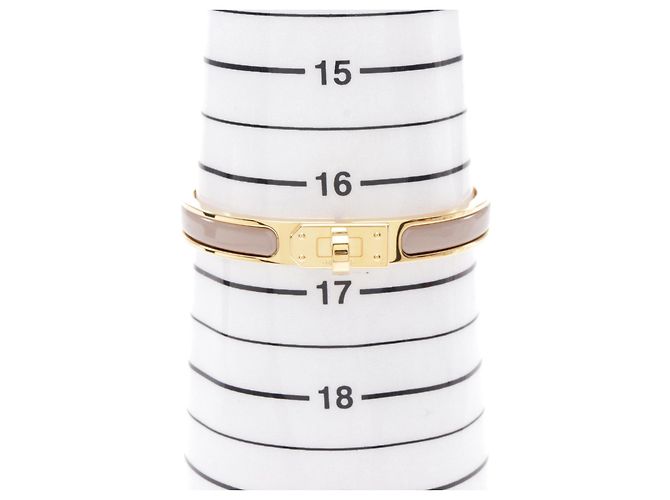 Hermès Hermes Mini Click Kelly Bangle Gold Enamel Golden - view 5