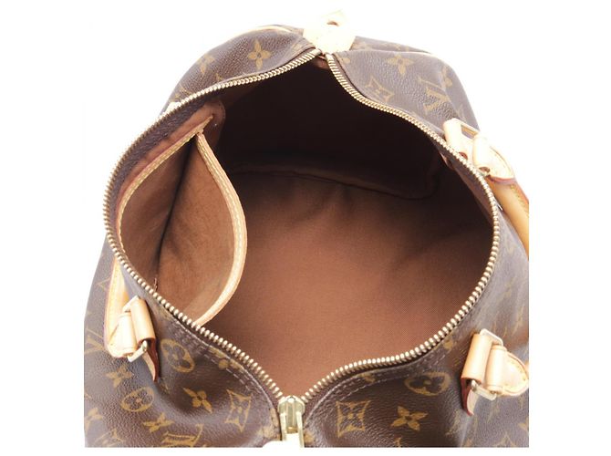 Sac à main Louis Vuitton Speedy 30 Monogram M41526 Marron - vue 3