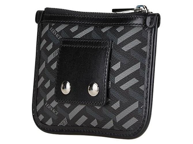 Pochette en cuir PVC La Greca Signature de Versace - vue 2