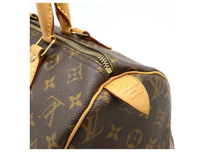 Sac à main Louis Vuitton Monogram Speedy 30 M41526 Marron - vue 2
