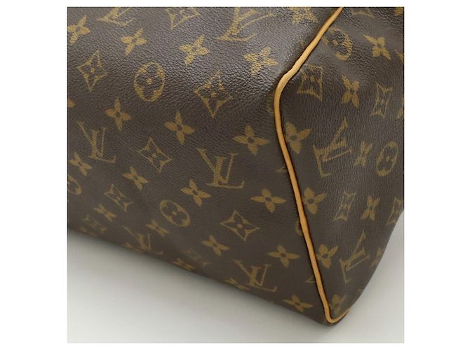 Sac à main Louis Vuitton Monogram Speedy 30 M41526 Marron - vue 3