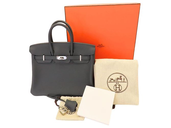 Hermès Hermes Birkin 25 Handbag Dark Grey - view 14