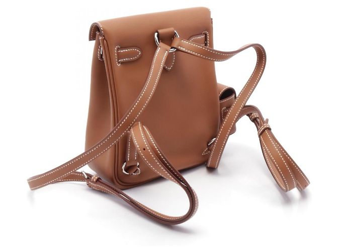 Hermès Hermes Kelly Jump Leather Backpack Brown - view 2