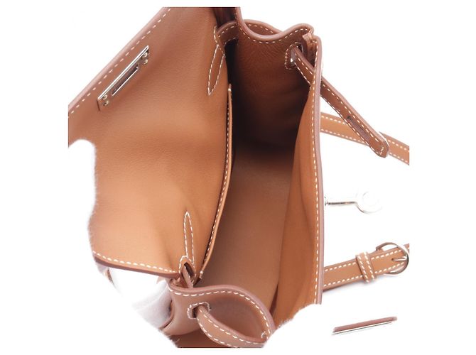 Hermès Hermes Kelly Jump Leather Backpack Brown - view 3