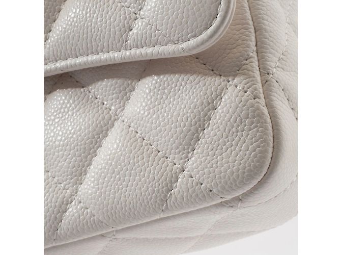 Borsa a spalla con flap Matelassé di Chanel per telefono Bianco - vista 4