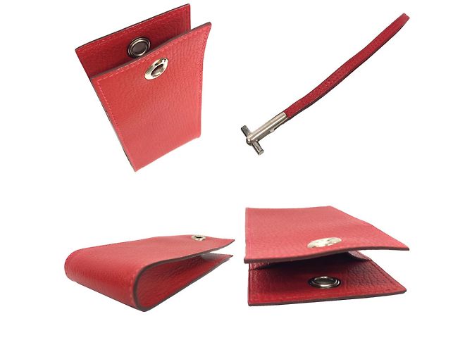 Hermès Pouch con tracolla Hermes Vespa Rosso - vista 3