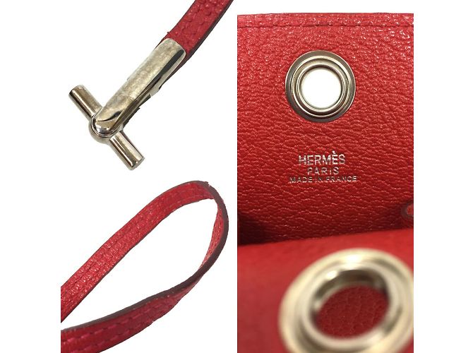 Hermès Pouch con tracolla Hermes Vespa Rosso - vista 4