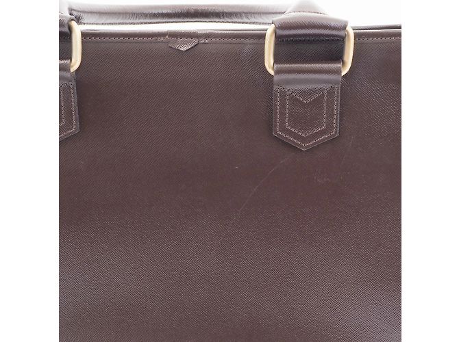 Borsa in pelle marrone Burberry - vista 11