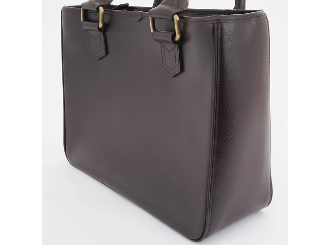 Borsa in pelle marrone Burberry - vista 2