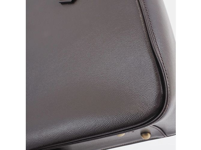 Borsa in pelle marrone Burberry - vista 4