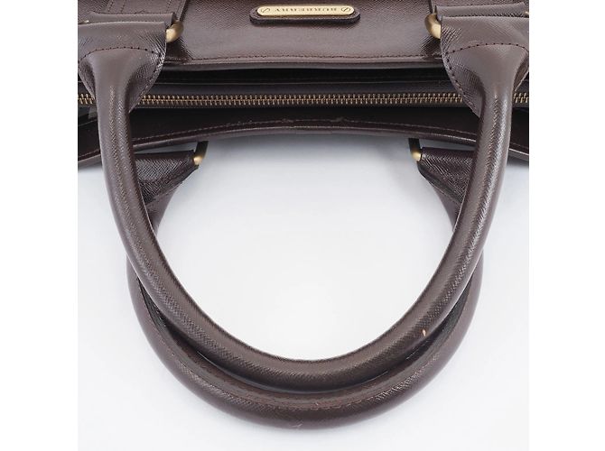 Borsa in pelle marrone Burberry - vista 5