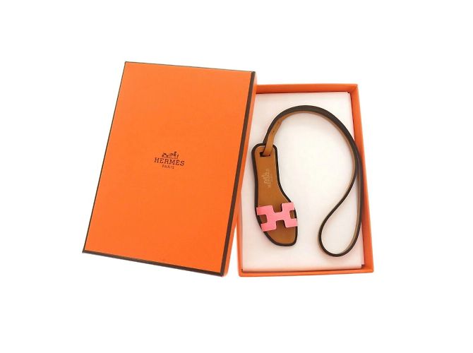 Charm per borsa Nano Oran di Hermès Rosa - vista 3