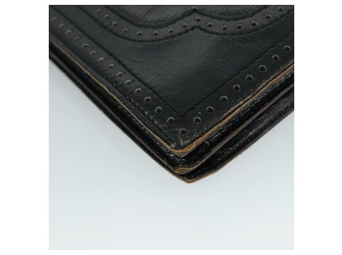Borsa a spalla in pelle nera SAINT LAURENT Auth yk16514 Nero - vista 14