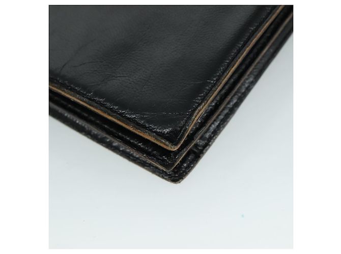 Borsa a spalla in pelle nera SAINT LAURENT Auth yk16514 Nero - vista 16