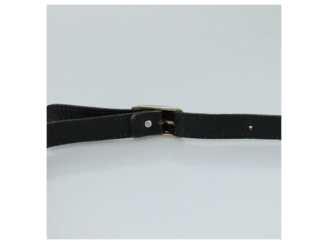 Borsa a spalla in pelle nera SAINT LAURENT Auth yk16514 Nero - vista 8