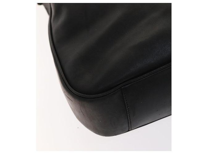 GUCCI Bamboo Handtasche Leder 2-Wege Schwarz Gold 001 2113 1577 Auth th5555 Golden - Ansicht 16