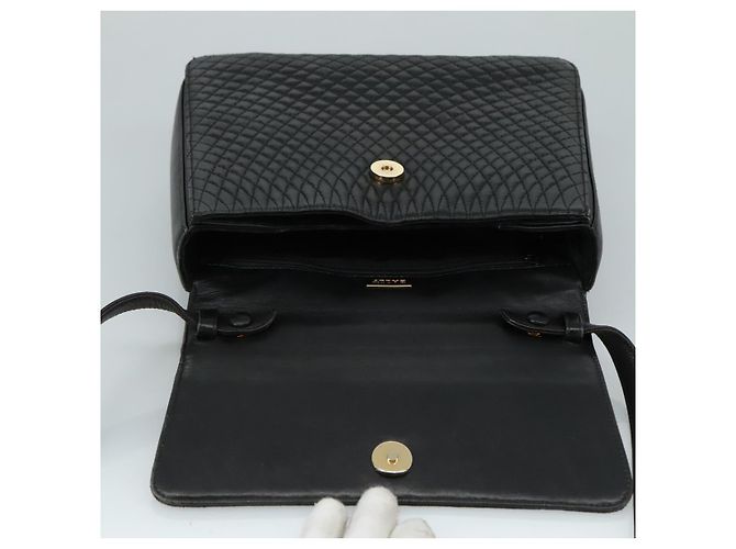 BALLY Borsa a mano in pelle 2 vie Nero Oro Auth bs20947 D'oro - vista 11