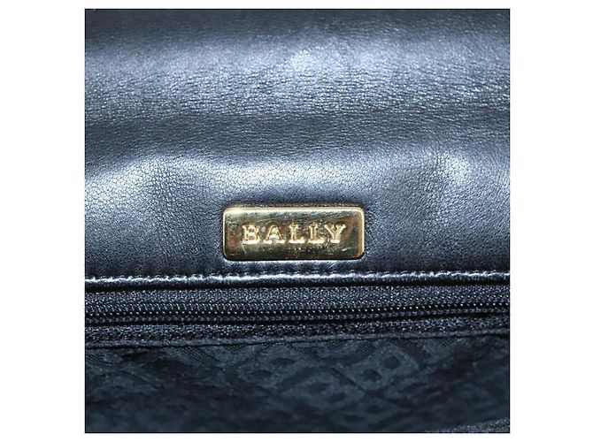 BALLY Borsa a mano in pelle 2 vie Nero Oro Auth bs20947 D'oro - vista 18