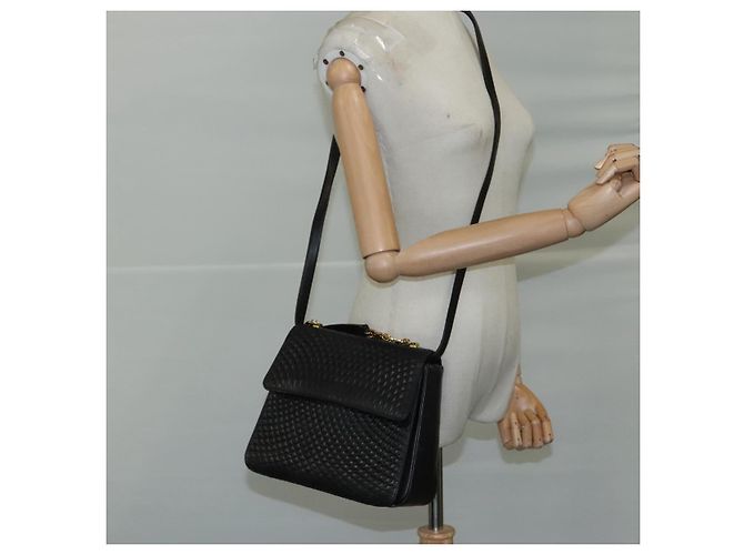 BALLY Borsa a mano in pelle 2 vie Nero Oro Auth bs20947 D'oro - vista 23