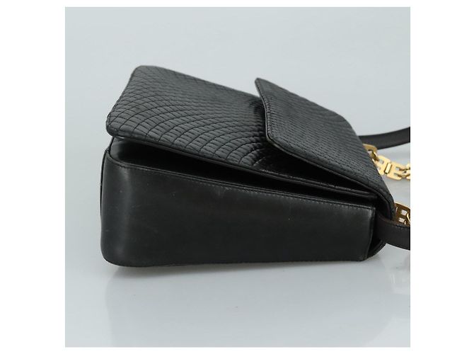 BALLY Borsa a mano in pelle 2 vie Nero Oro Auth bs20947 D'oro - vista 3
