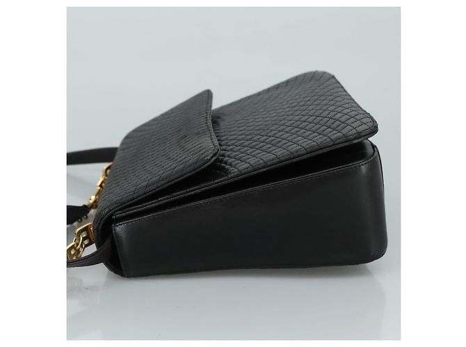 BALLY Borsa a mano in pelle 2 vie Nero Oro Auth bs20947 D'oro - vista 4