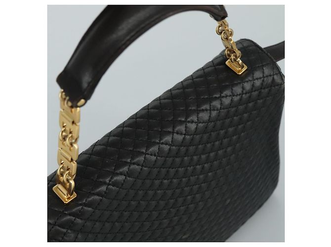BALLY Borsa a mano in pelle 2 vie Nero Oro Auth bs20947 D'oro - vista 6
