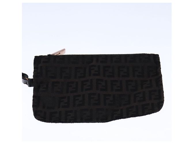 FENDI Zucchino Canvas Tote Bag Braun Auth am7529 - Ansicht 19