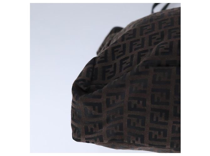 FENDI Zucchino Canvas Tote Bag Braun Auth am7529 - Ansicht 9