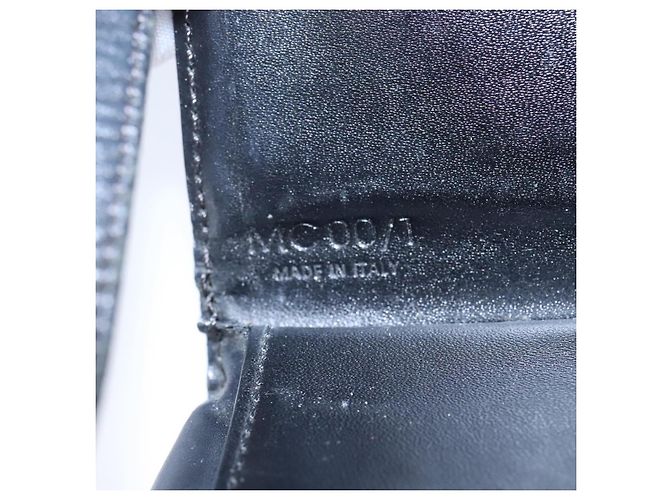 Céline Bolso de hombro de lona Macadam CELINE en cuero PVC negro Auth 104219 - vista 12