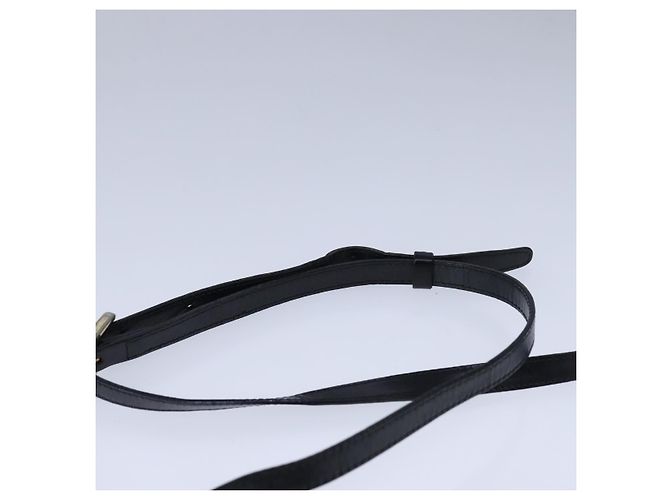 Céline Bolso de hombro de lona Macadam CELINE en cuero PVC negro Auth 104219 - vista 14