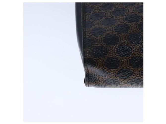Céline Bolso de hombro de lona Macadam CELINE en cuero PVC negro Auth 104219 - vista 16